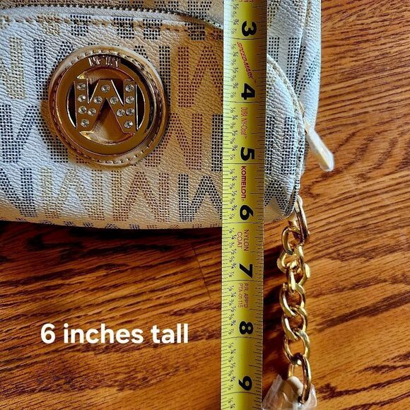 MILAN MKF Cream, Tan, And Black Vegan Crossbody Bag NEW! By Mia K WEDDING READY! - Picture 10 of 11